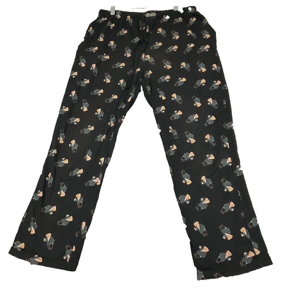 Lot of 2 Med Polo Ralph Lauren Polo Bear Sleep Lounge Pants Martini Polo Bear - Picture 10 of 16